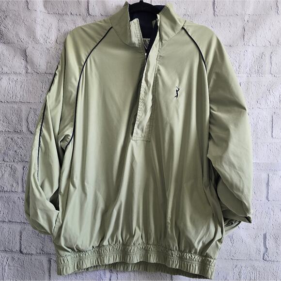 Vintage PGA Tour Collection Green 1/4 Zip Pullover Jacket Men's XL - Picture 1 of 14